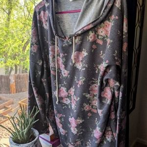 Cute floral hoodie